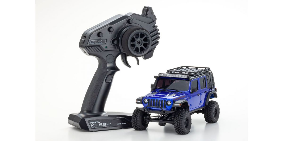 KYOSHO MINI-Z 32528MB 4×4 Series Readyset JeepⓇ Wrangler Unlimited Rubicon with Accessory parts Ocean Blue Metallic
