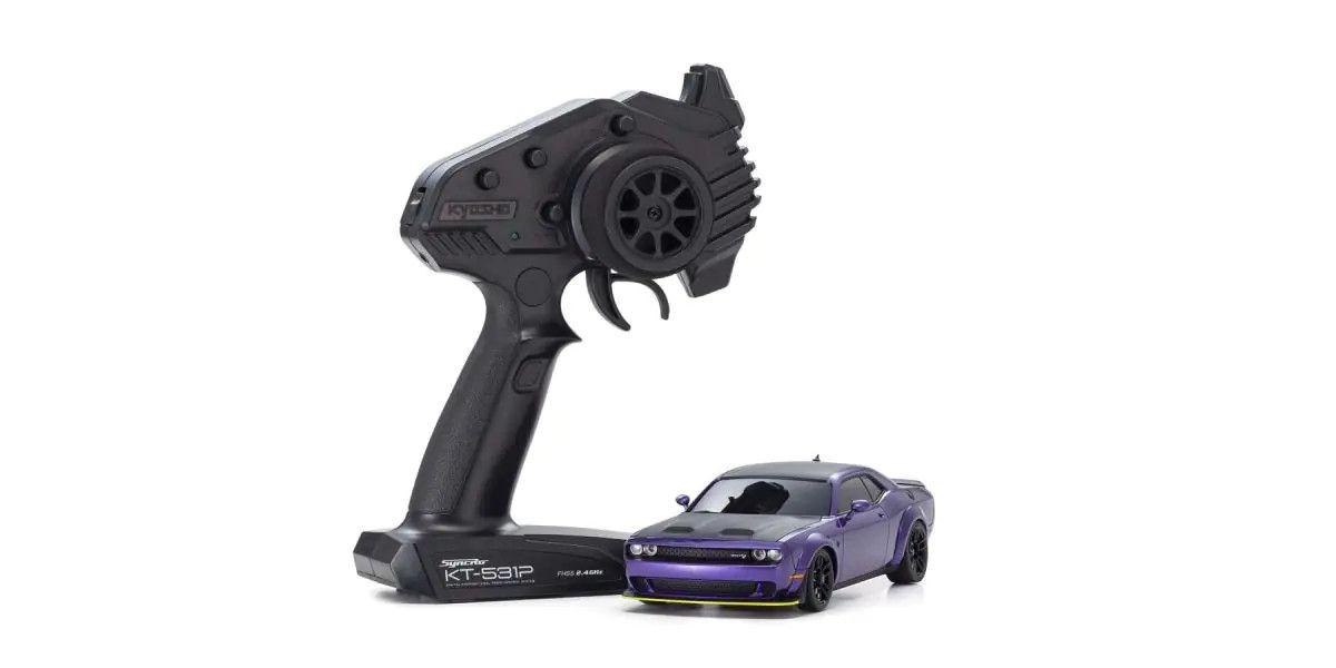 KYOSHO 32621PU Mini-Z AWD MA-020 Dodge Challenger SRT Hellcat Redeye Plum Crazy