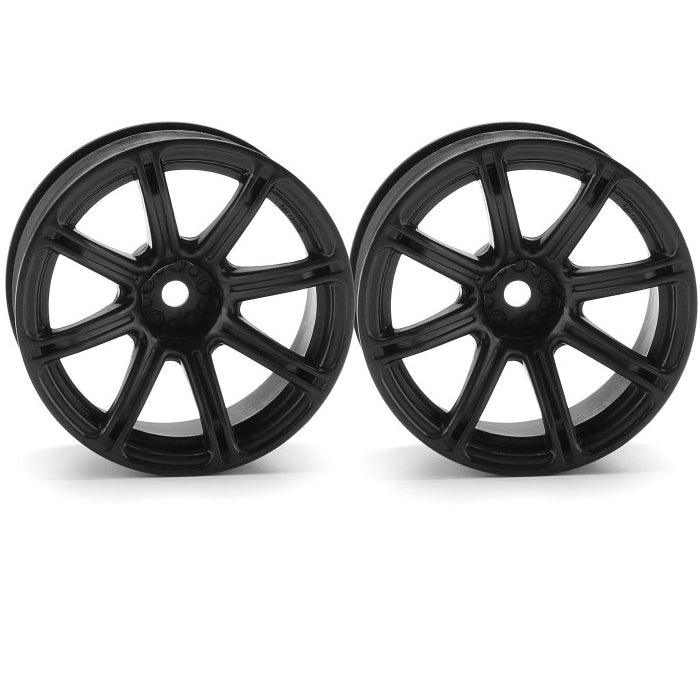 HPI 3308 Work Emotion XC8 Wheel 26mm 9mm Offset Black (2) Sprint2 / E10 /Nitro 3