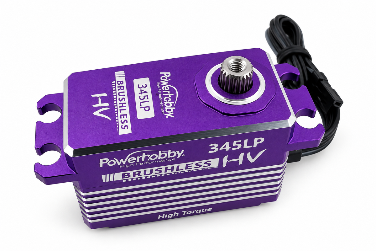 Powerhobby 345LP Low Profile High Torque / Voltage Servo WP Purple