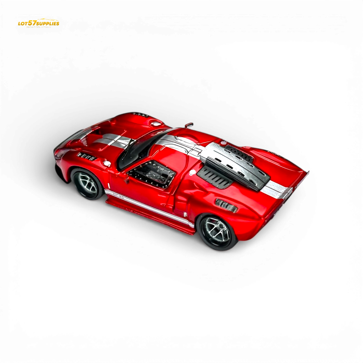 Rhino Model RM Ford GT40 Transparent Red 1:64