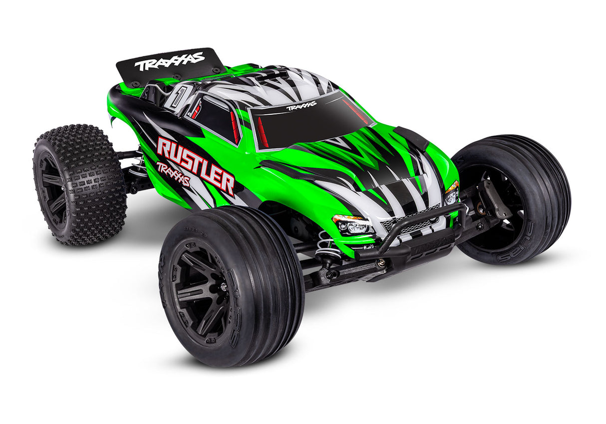 Traxxas 37254-8-GRNX Rustler 2WD XL-5 w/Battery