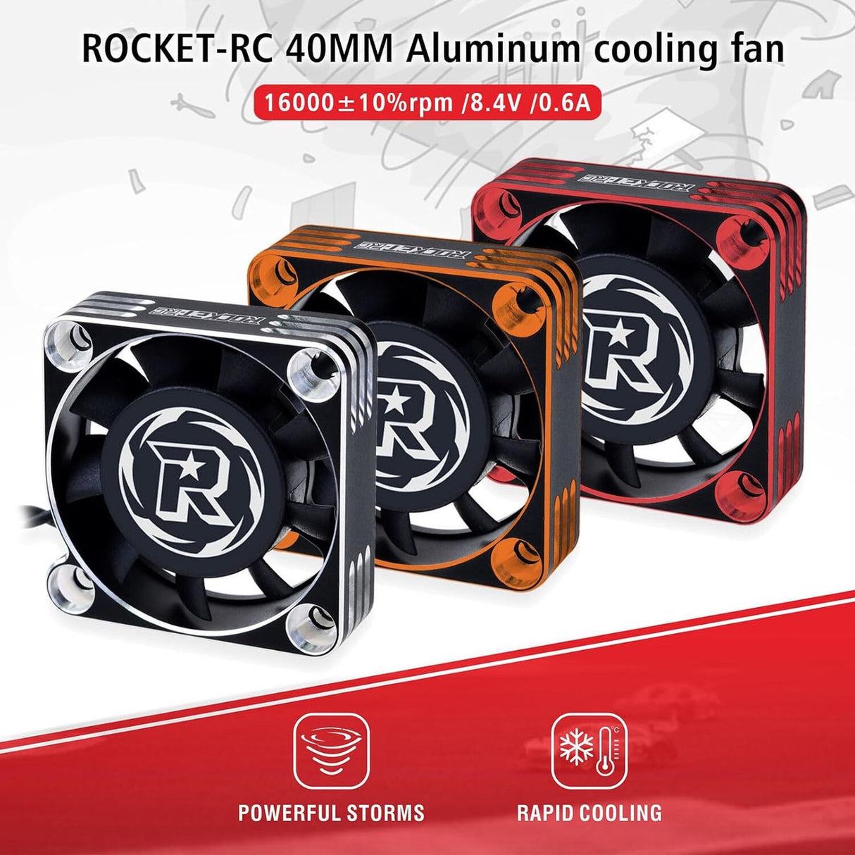 ROCKET RC SPEED FANS 30MM 35MM 40MM