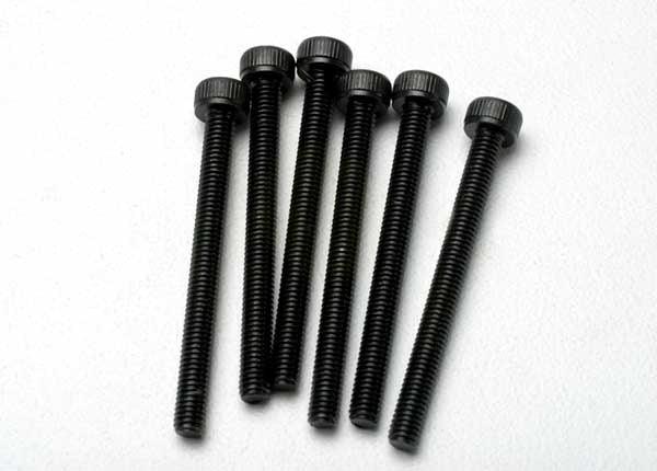 Traxxas 3964 Cap Head Screws (6) 3 x 32-mm (3x32mm) E-Revo