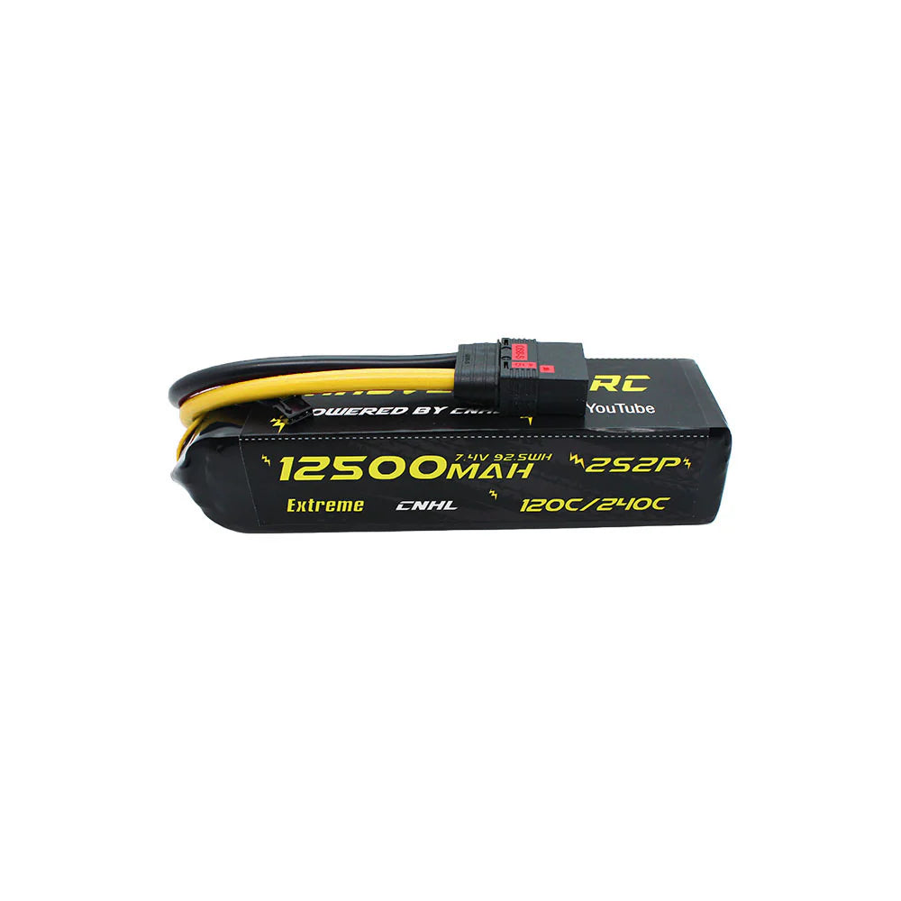 CNHL Innovation RC Extreme Series 12500mAh 7.4V 2S 120C Lipo Battery with QS8 Plug