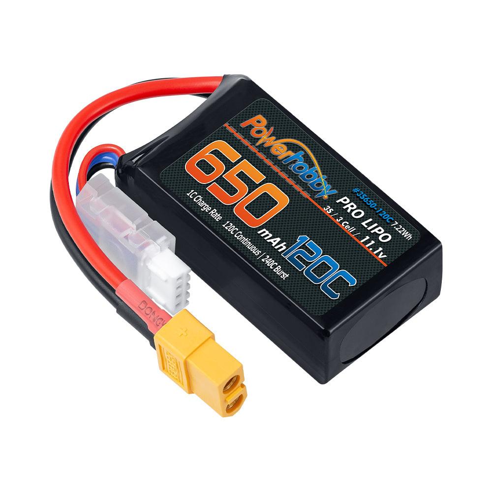 Powerhobby 3S 11.1V 650mAh 120C GRAPHENE Lipo Battery w XT60 Plug