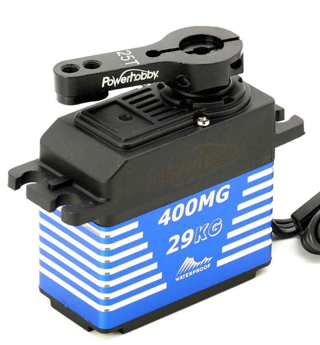 Powerhobby 400MG Waterproof High Torque Steel Gear 29KG Servo Aluminum Case