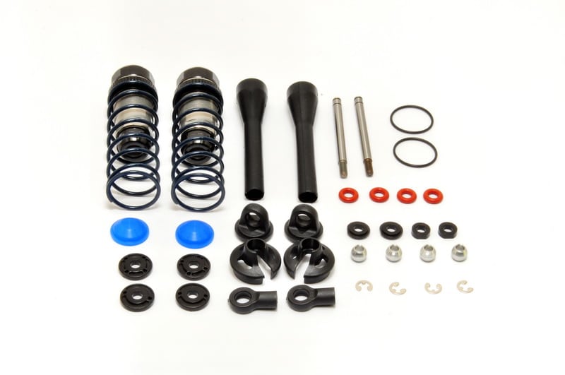 HOBAO 40125 REAR SHOCK ABSORBER, 2 SET- HARD/BLUE SPRING