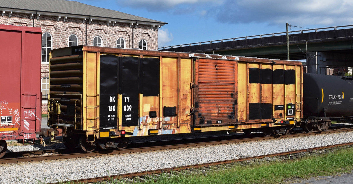 HO Scale BKTY Black Freight Car Patches Decal Set