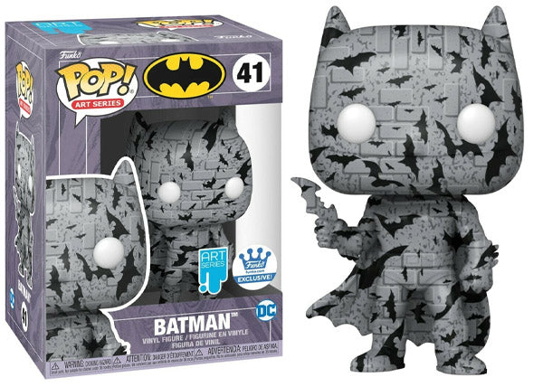 Batman 41 Artist Series Grey Brick in Pop Stack - Funko Shop Exclusive