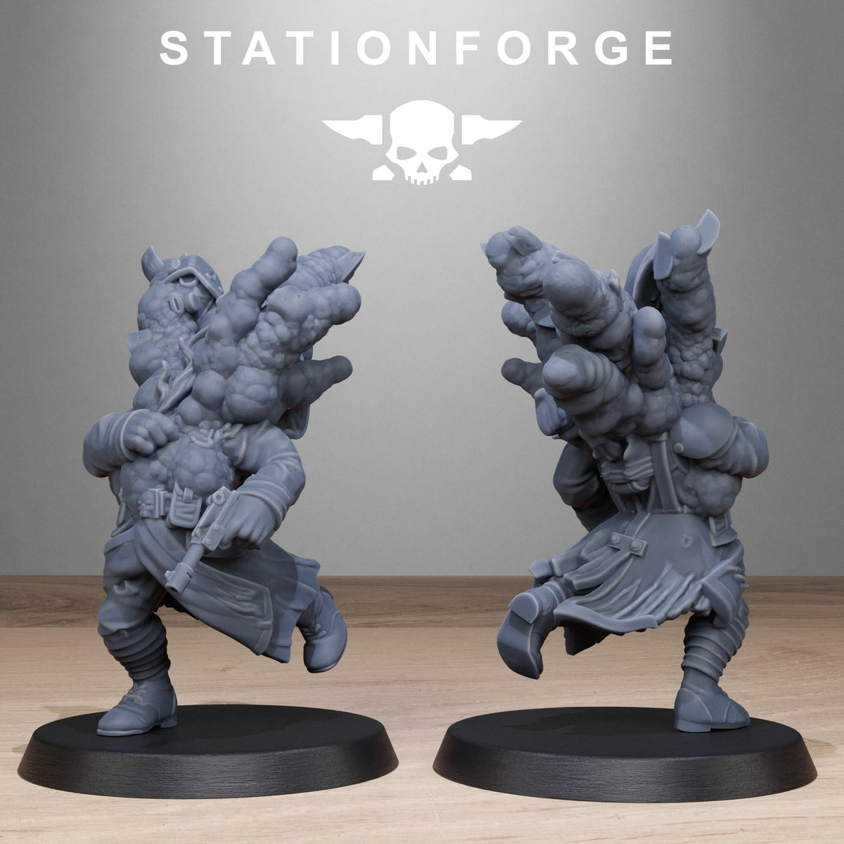 3D Printed GrimGuard Objective Markers by Stationforge Miniatures