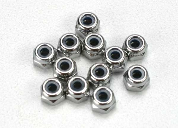 Traxxas 5158 Nuts, 2.5mm nylon locking (12)