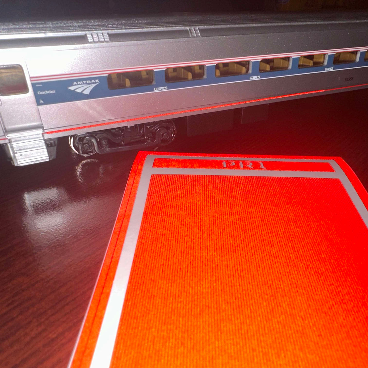 HO Scale Passenger Car Red Reflective Markings Set