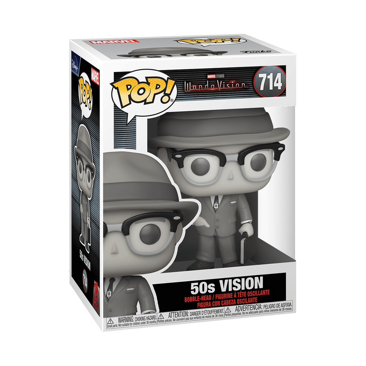 Pop! Marvel: Wanda Vision - 50's Vision (Black & White)