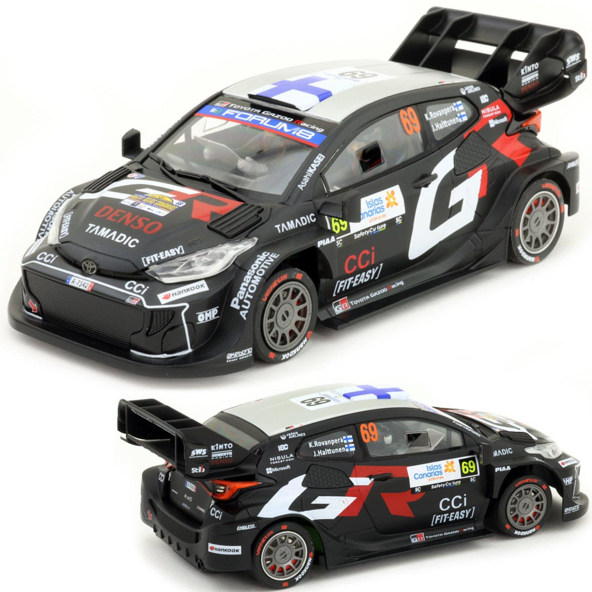 Avant Slot Toyota Yaris WRC Canarias 2025 Rovanpera 1/32 Slot Car 52682