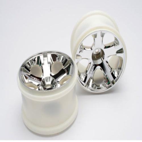 Traxxas 5576 Rear All-Star 2.8" Chrome Wheels (2) Nitro Jato