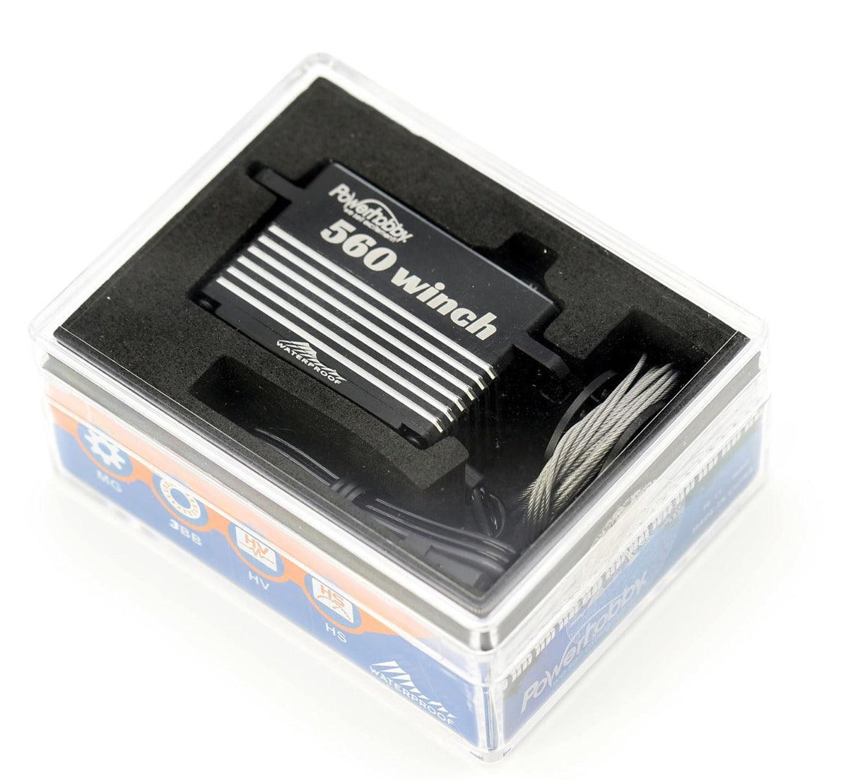 Powerhobby 560 HV Waterproof Low Profile Crawler Winch Brushless Servo