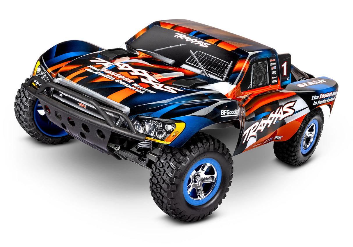 Traxxas 58034-8 Orange Slash 1/10 Échelle 2WD Short Course Truck avec USB-C