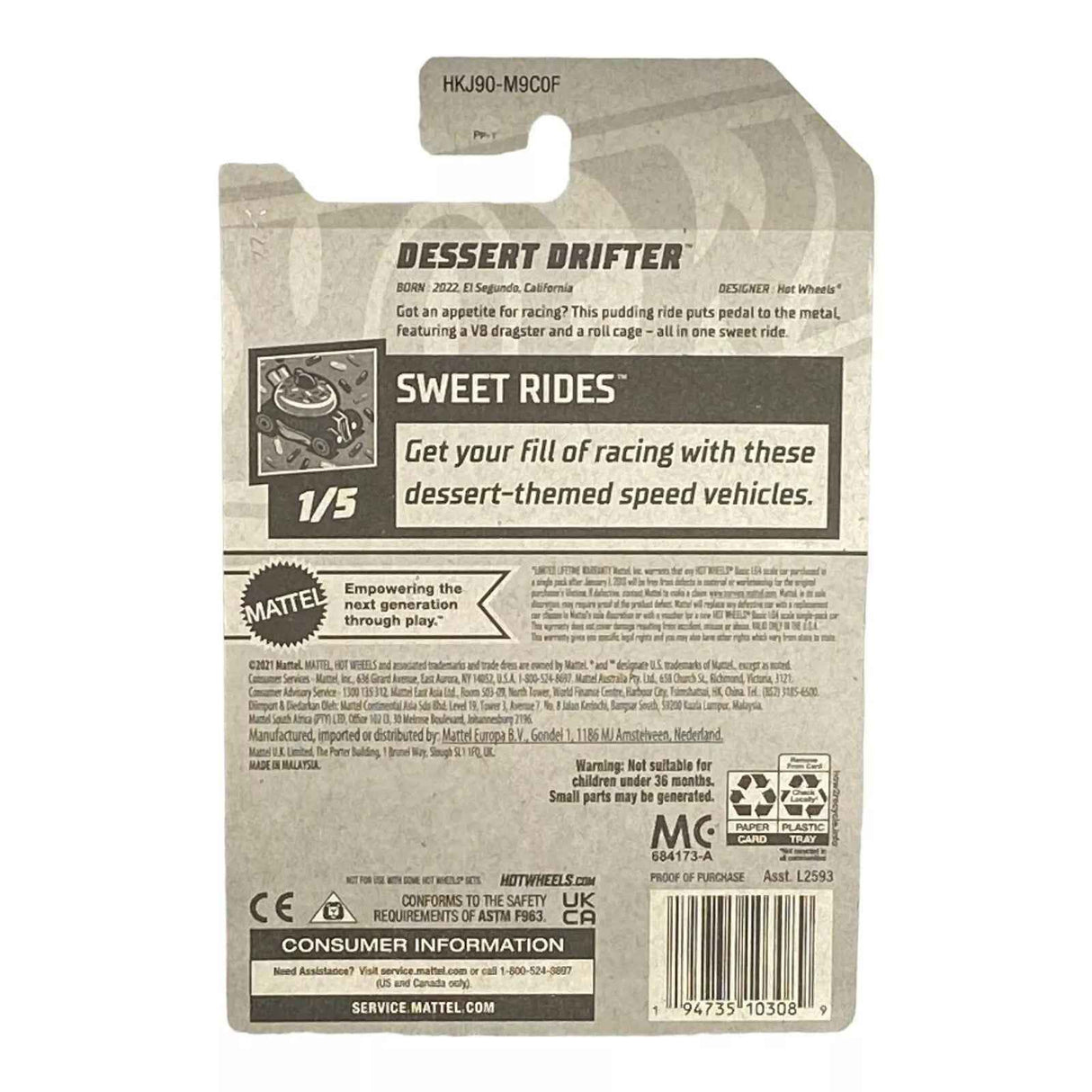 Hot Wheels Dessert Drifter - Sweet Rides Series 1/5