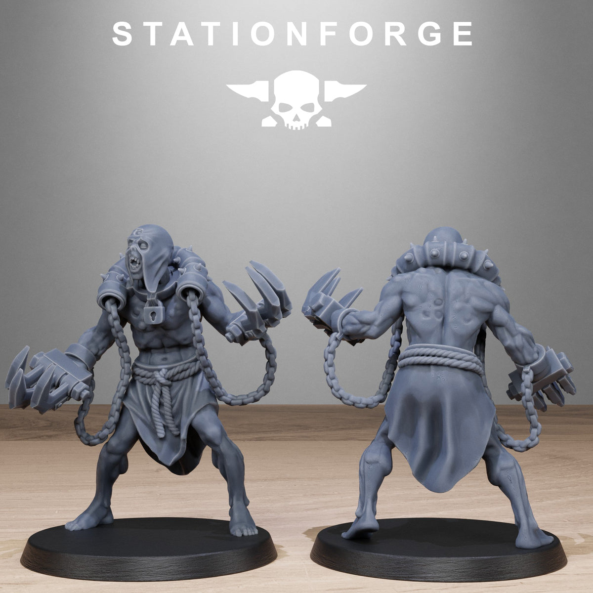 3D Printed Corrupted Guard Butchers by StationForge Miniatures