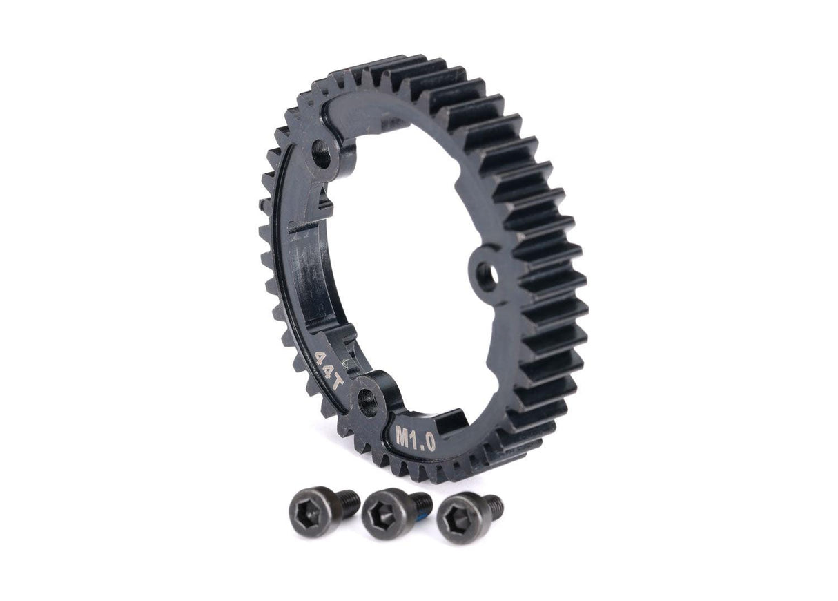 Traxxas 6438 44-Tooth Wide-Face Machined-Steel Spur Gear (1.0) 44T MAXX Slash