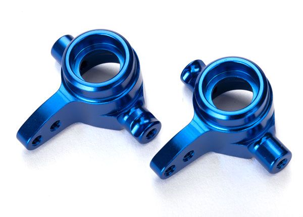 TRAXXAS 6439 STEERING BLOCK ALUMINUM BLUE