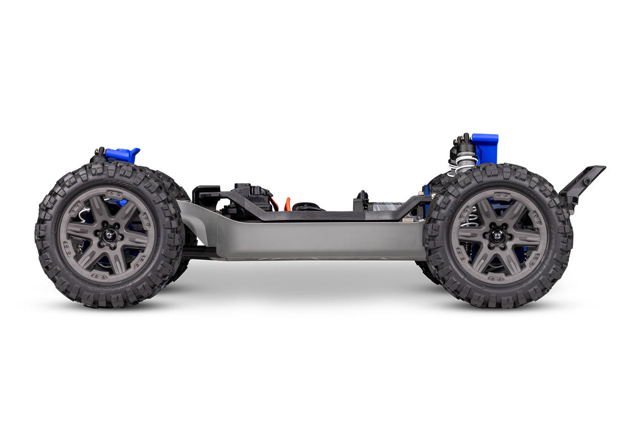 Traxxas 67164-4 RED Rustler 4X4 BL-2s : camion de stade 4 roues motrices à l'échelle 1/10