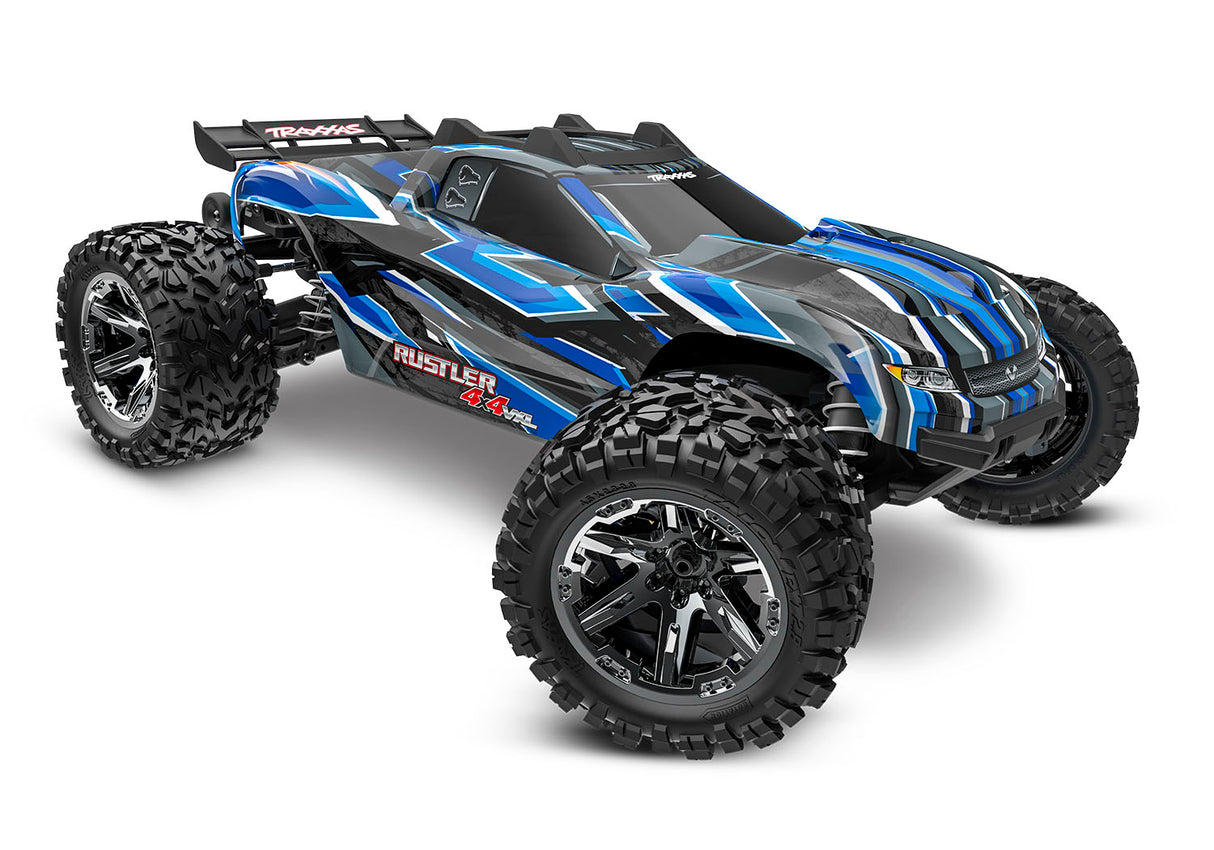 TRAXXAS 67376-4 BLUE Rustler 4X4 VXL