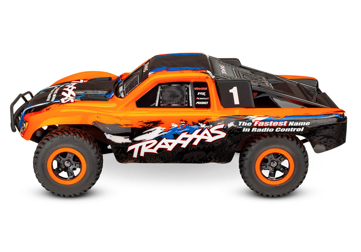 TRAXXAS 68286-4 ORANGE Slash 4X4 VXL W/ NEW CLIPLESS BODY