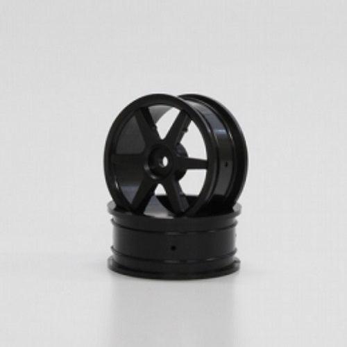 Kyosho VZH001BK Wheel(6-Spoke Black 24mm) Fazer Rally