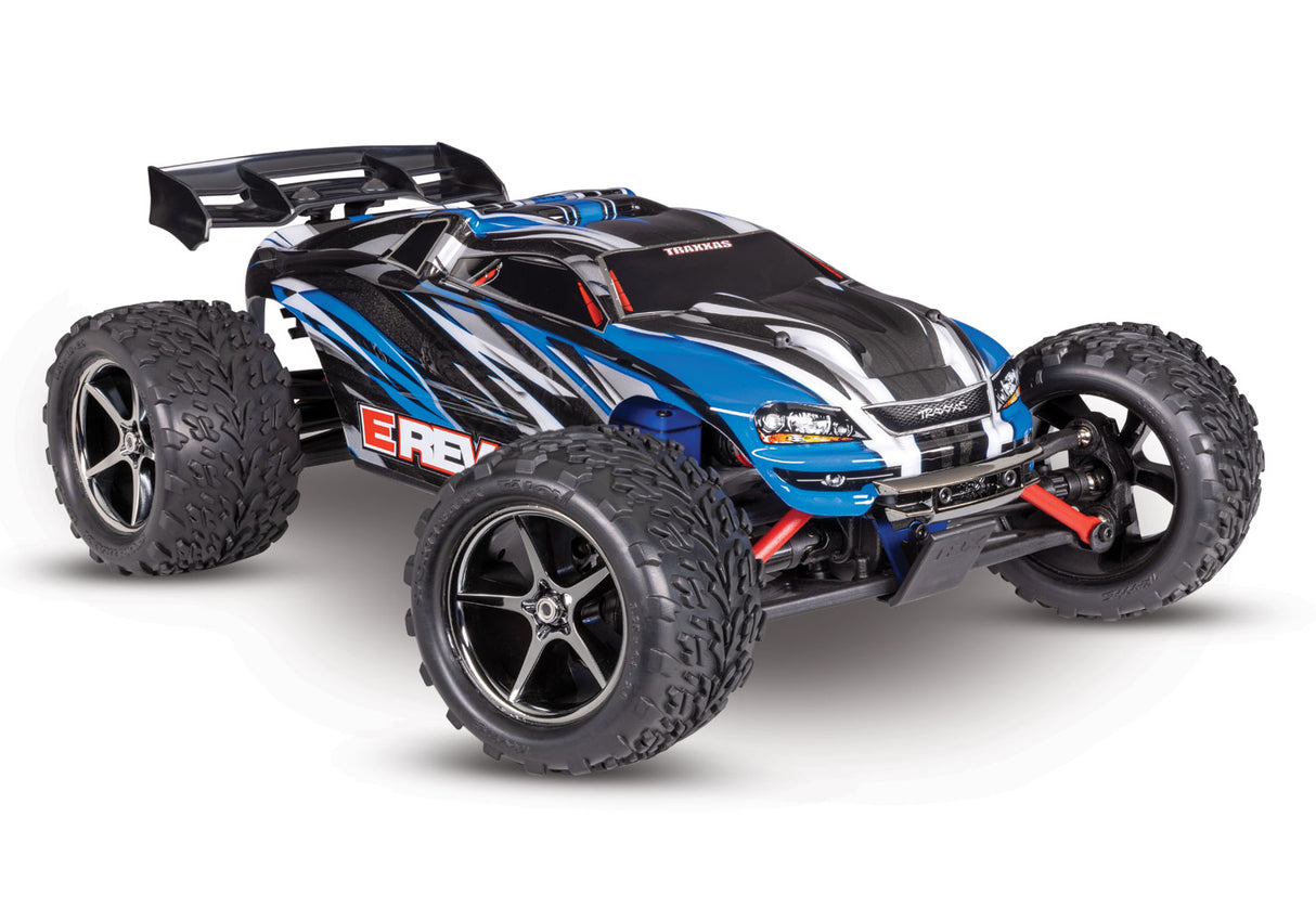Traxxas 71054-8 Bleu 1/16 E-REVO RTR 4WD CAMION MONSTRE ÉLECTRIQUE