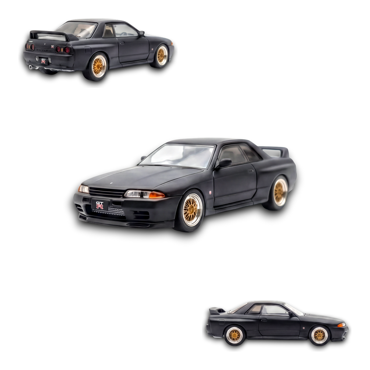 Inno64 Nissan Skyline GT-R R32 Matt Black "THE DIECAST COMPANY" Special Edition 1:64