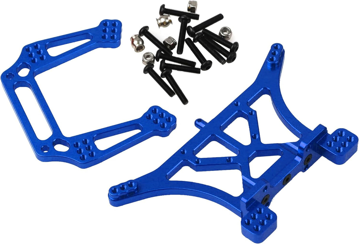 IRonManRc Aluminum Front & Rear Shock Tower Mounts 2WD Slash Rustler Bandit (Blue)