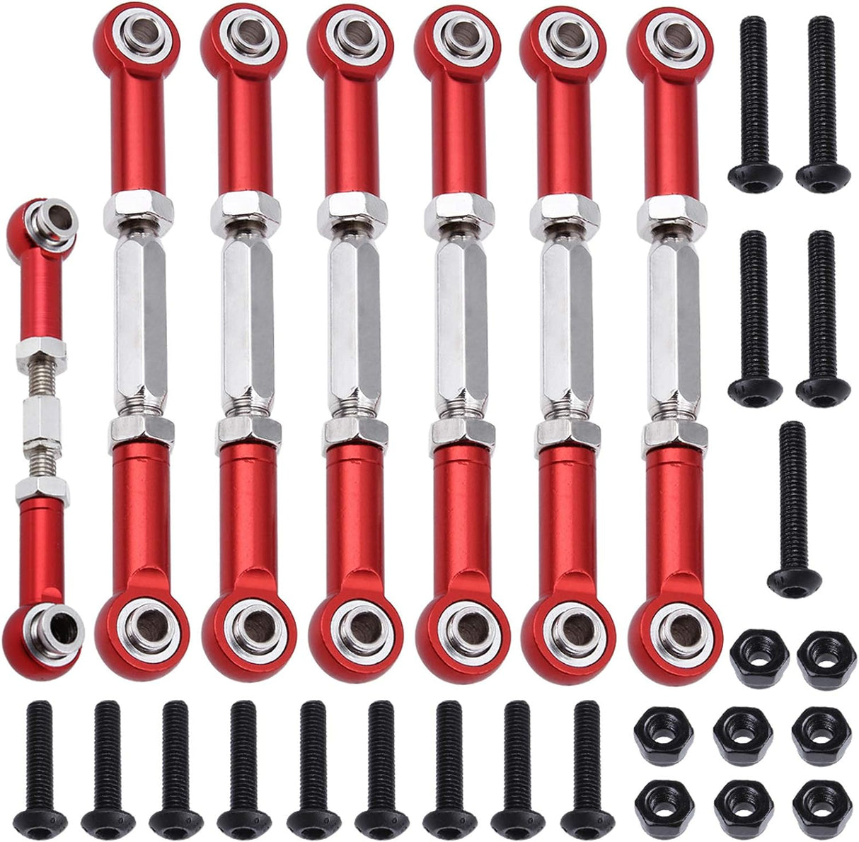 IslandHobbynut Aluminum Adjustable Turnbuckles W / Rod Ends Kit 2wd 4wd