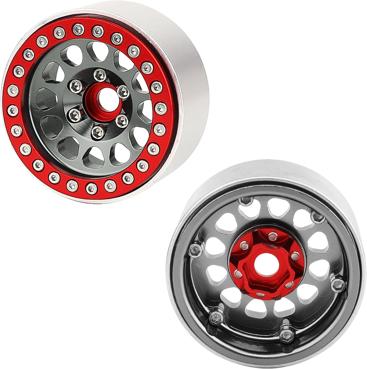 IRonManRc Aluminum 1.9 Beadlock Wheels Rims for 1/10 RC Crawler TRX4 SCX10 ETC