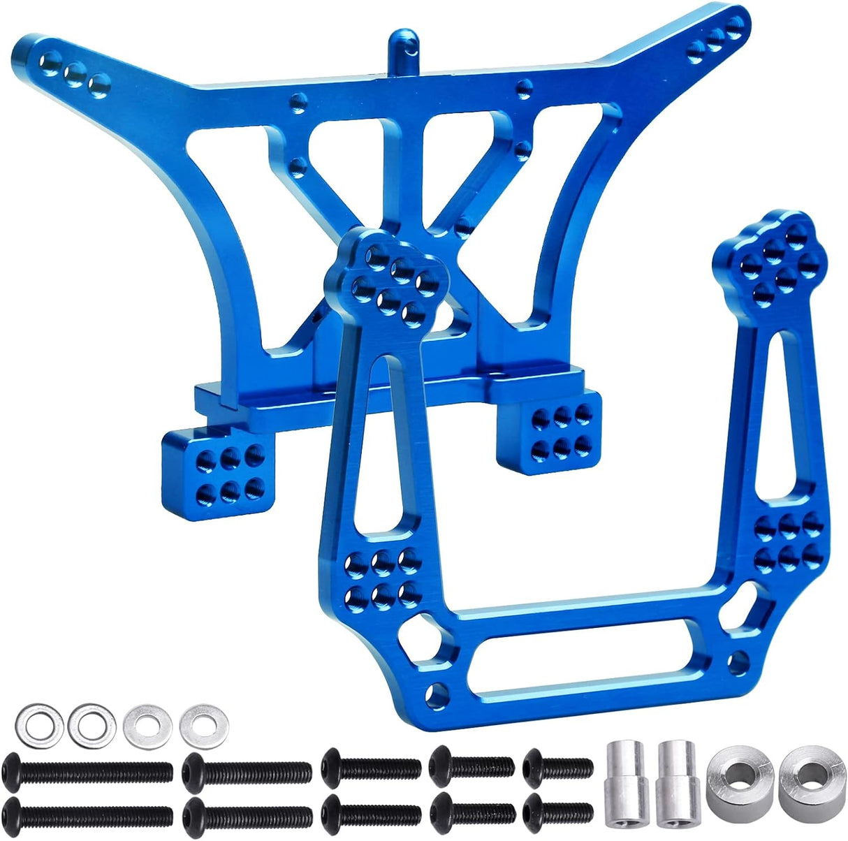 IRonManRc BLUE Aluminum Front & Rear Shock Tower Set 1/10 Slash Rustler Bandit (Copy)