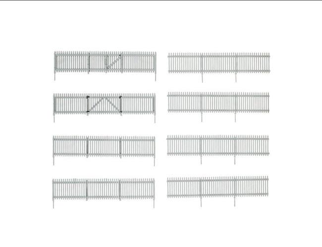 Woodland Scenics A2984 HO Scale Picket Fence