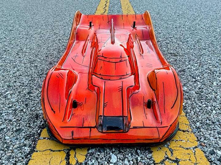 Delta Plastik 7507 - R18 Dome GT2 1/8 Scale GT2 360mm Clear RC car body