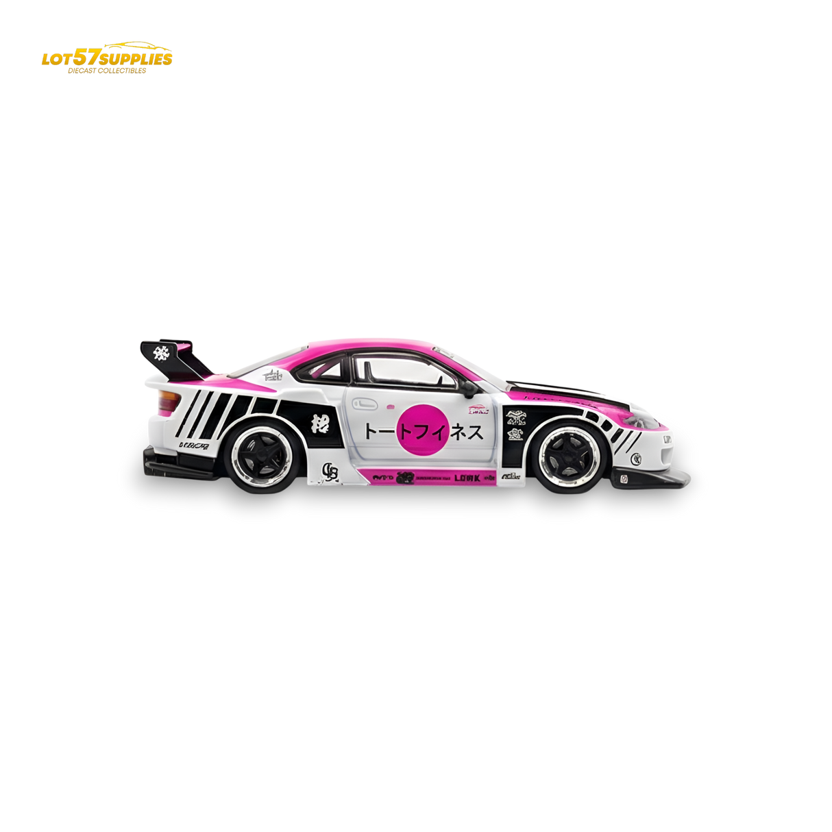 TPC Silvia S15 LBWK Pink - White 1:64