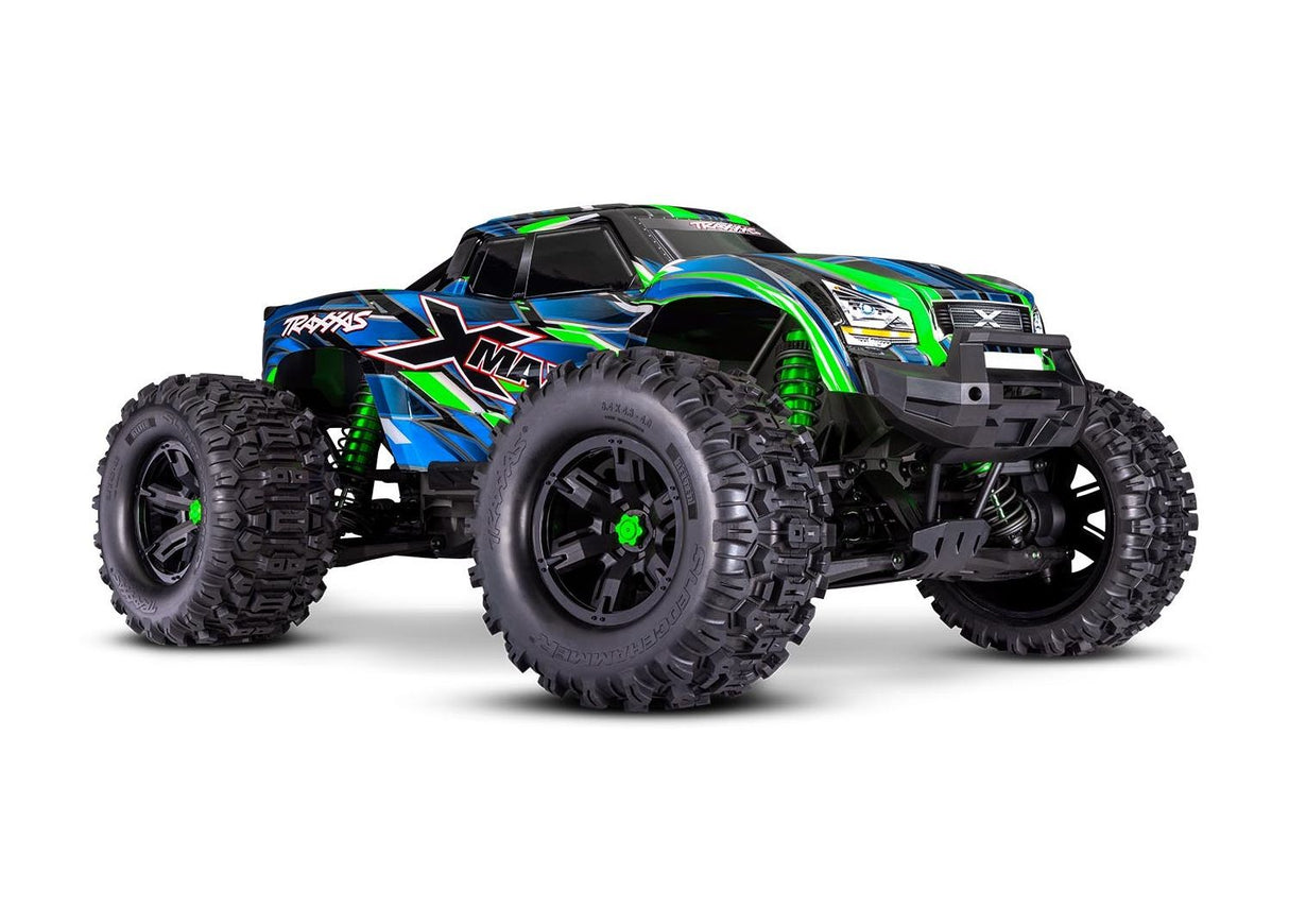 Traxxas 77096-4-GRN X-Maxx 8S 1/6 4WD Brushless RTR Monster Truck Green w/2.4GHz TQi Radio, TSM & Belted Tires