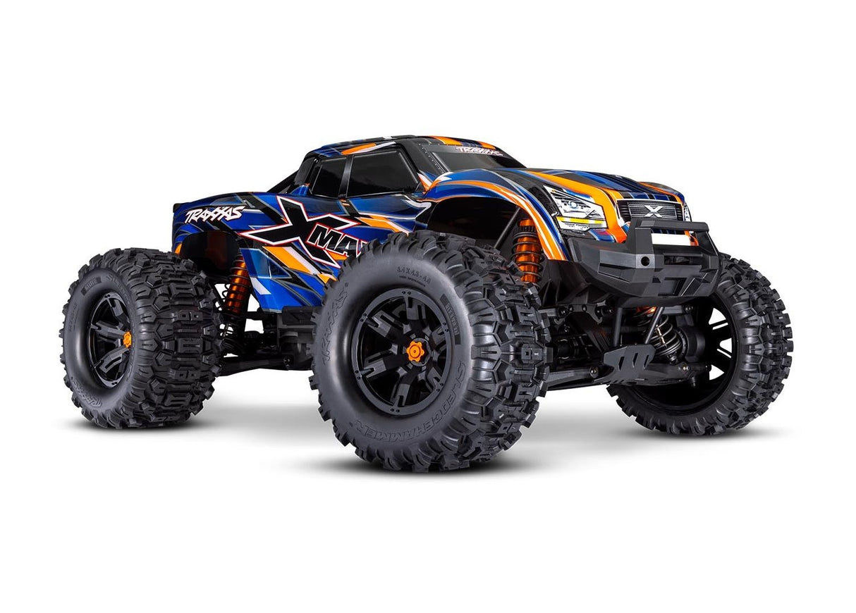 Traxxas 77096-4-ORNG X-Maxx 8S 1/6 4WD Brushless RTR Monster Truck Orange w/2.4GHz TQi Radio, TSM & Belted Tires
