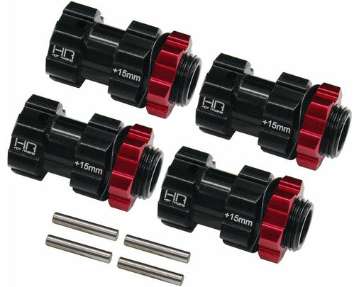 Hot racing AON117X15 Aluminum 17mm Hex Hubs 15mm Offset Arrma 1/8 4x4