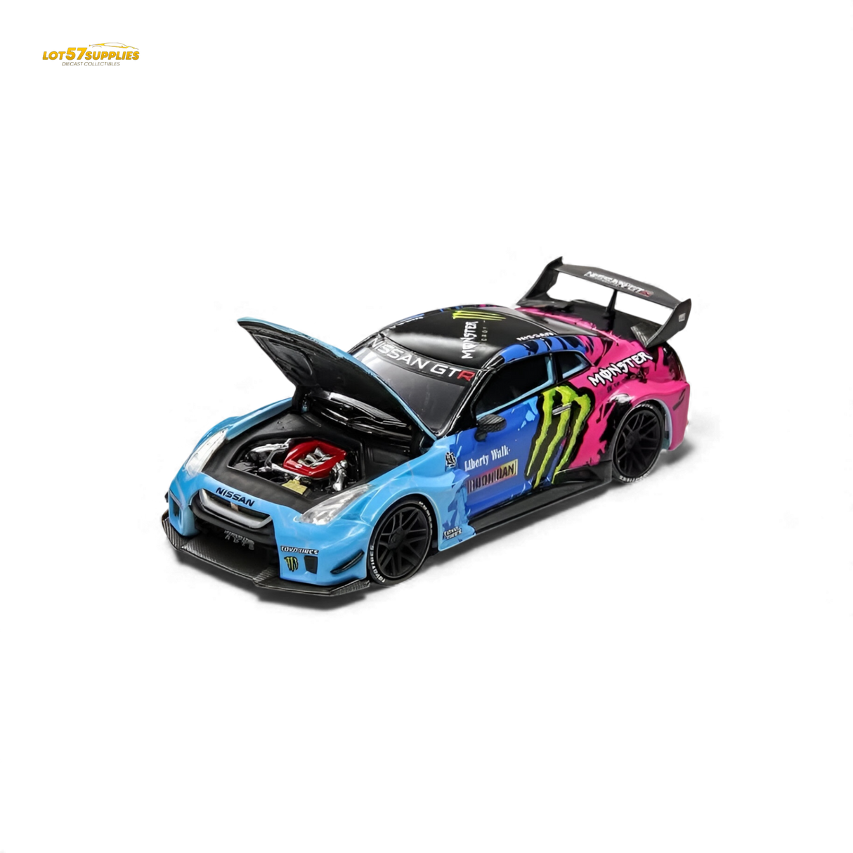 Demon King Auto GT-R R35 LBWK Monster Livery 1:64
