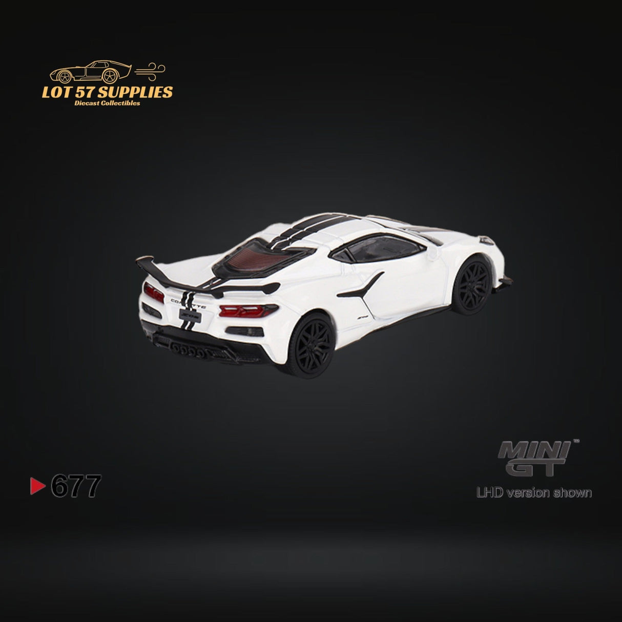Mini-GT Chevrolet Corvette Z06 Arctic White 1:64