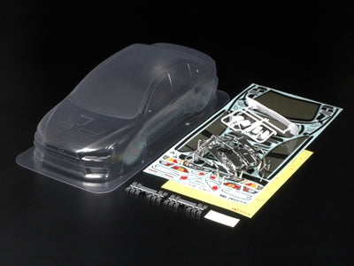 TAMIYA 51376 1/10 Mitsubishi Lancer Evolution X Body Set (Clear)
