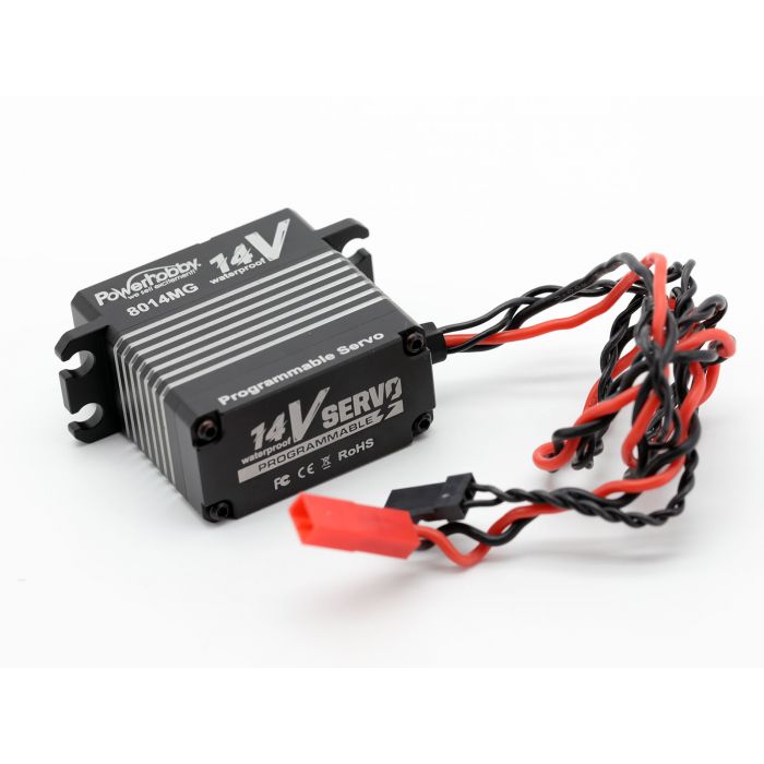 Powerhobby 8014MG 14v Programmable Waterproof HV Brushless 3s Lipo Servo