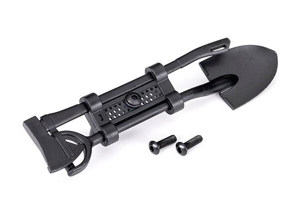 Traxxas 8122-BLK Black Shovel and Axe with Mounting Hardware