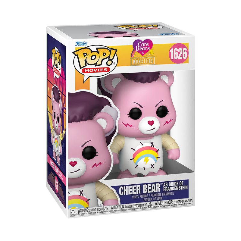 (PRE-ORDER) POP! Movies: Care Bears x Universal Monsters - Cheer Bear Bride of Frankenstein