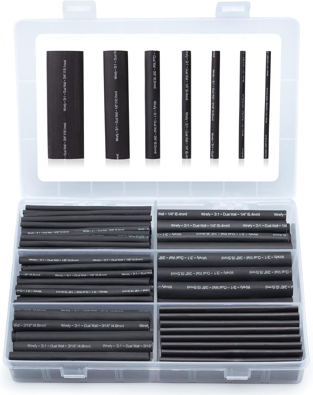 IHN Heat Shrink Tubing Kit 180 PCS