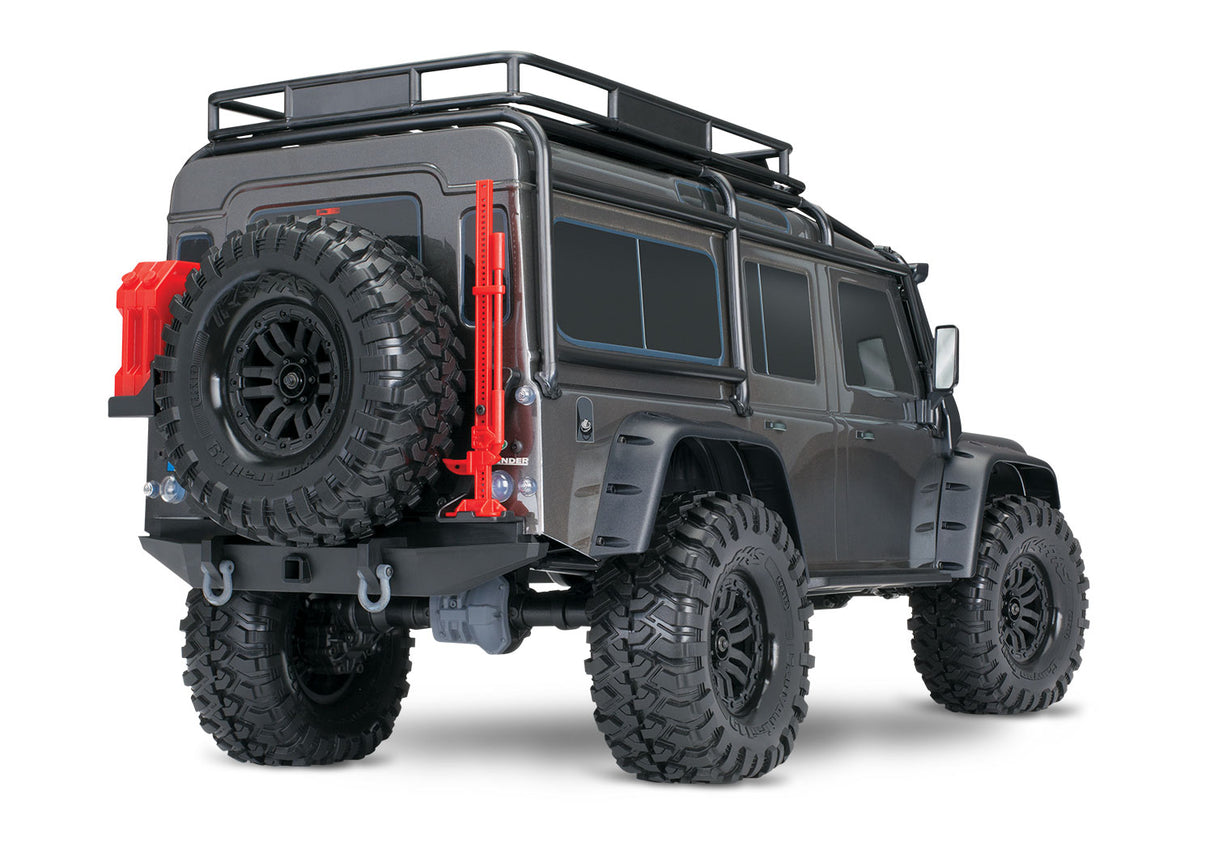 Traxxas TRX-4 1/10 Scale & Trail Rock Crawler w/Land Rover Defender Body (Silver) w/XL-5 ESC & TQi 2.4GHz Radio